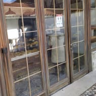 a view through the window of the Pekara Imaret bakery in Sarajevo