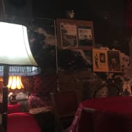 A cosy corner of the old style decorated Kino Bosna bar, in an old cinema.