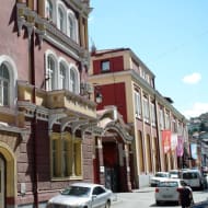 The exterior of the Sarajevo Brewery, a grand Austro-Hungarian style