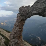 Hajdučka vrata in Blidinje park, a natural arch formation at high altitude