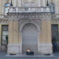 The eternal flame, a permanently lit memorial