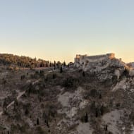 An old Bosnian castle up on a hill