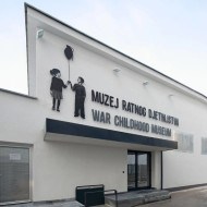 The entrance to the War Childhood Museum in Sarajevo